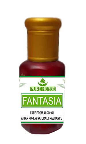 Čisté bylinky FANTASIA Attar bez alkoholu pre Unisex, vhodné na príležitosti, večierky & denné použitie 5ml