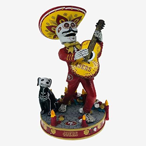 San Francisco 49ers Day of the Dead Candle Base Bobblehead NFL