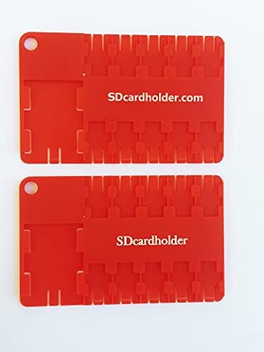 2ks puzdro na červenú kartu Micro SD, držiak, organizér skladovanie veľkosti kreditnej karty