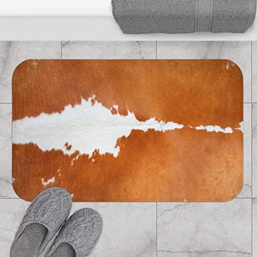 Kúpeľňová podložka S potlačou z hovädzej kože / kúpeľňový koberec z umelej hovädzej kože / kúpeľňová podložka