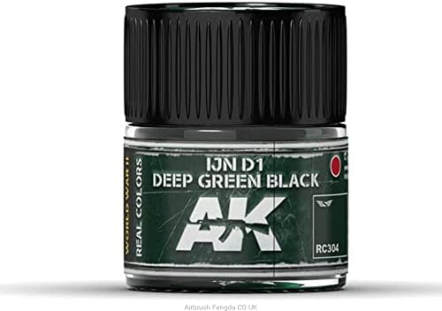 Ak skutočné farby RC304 IJN D1 tmavo zelená čierna