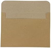 UTALIND 20 ks hnedé obálky z kraftového papiera 6,8 palca x 5 palcov so stuhou na ručné pozvánky, listy