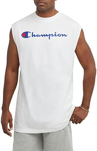 Champion Pánske svalové tričko, bavlnené svalové tričko, tričko Jersey, Bavlnené tričko